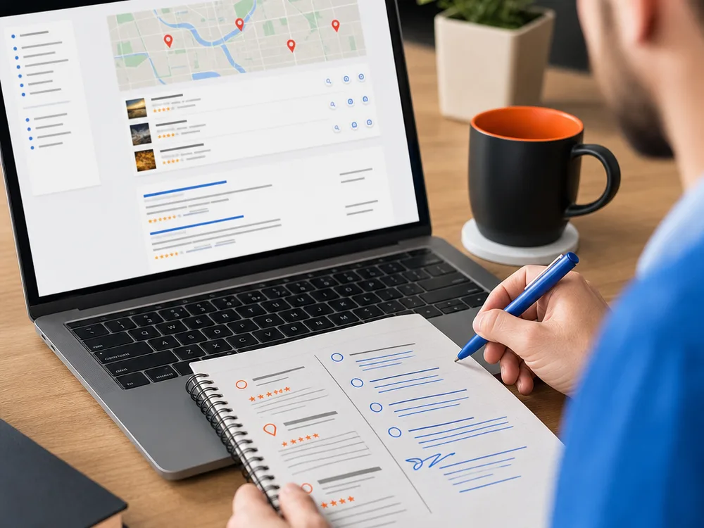 Local Tulsa search results with map listings and organic ranking notes